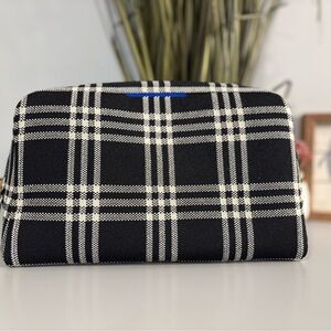 Rothy's Black and White Plaid Universal Pouch